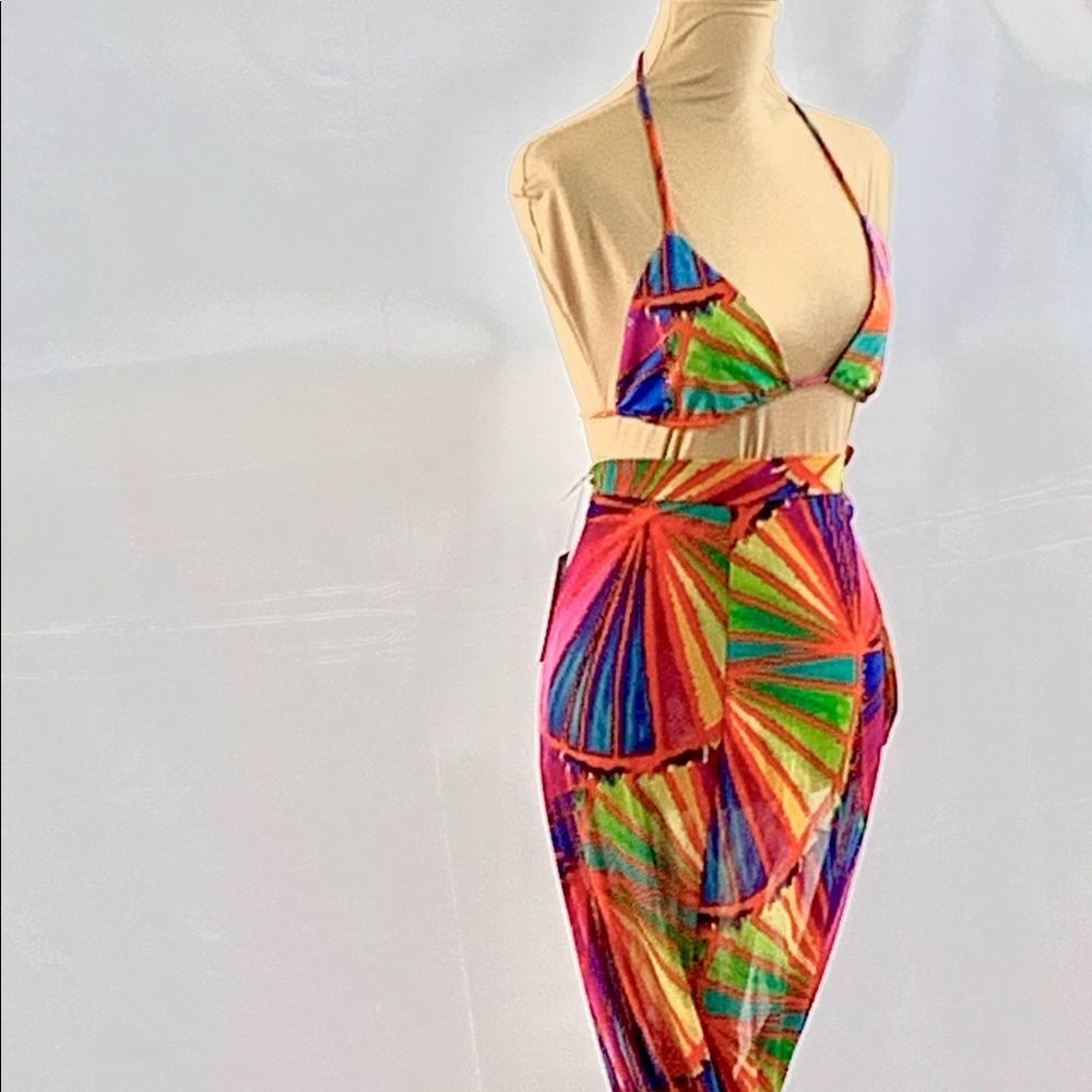 Bikini Top And Skirt Size S